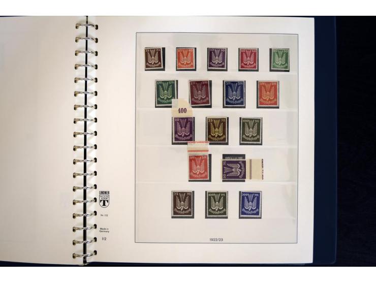 1916/45, postfrische und ungebrauchte Sammlung, ab Weimar kpl., teils zusätzlich gestempelt; in 2 Lindner-T-Alben