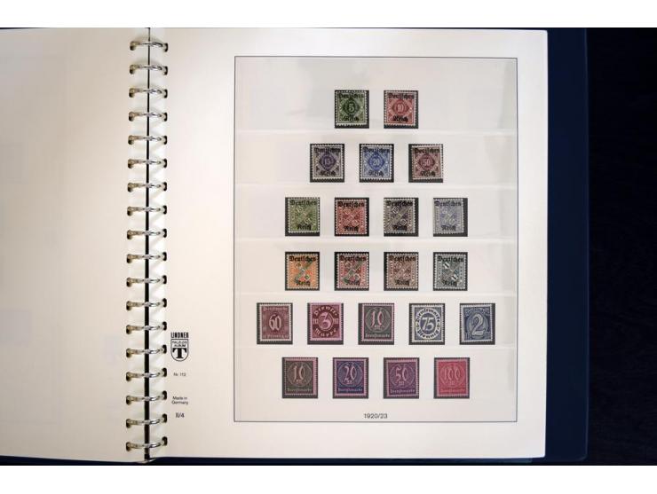 1916/45, postfrische und ungebrauchte Sammlung, ab Weimar kpl., teils zusätzlich gestempelt; in 2 Lindner-T-Alben