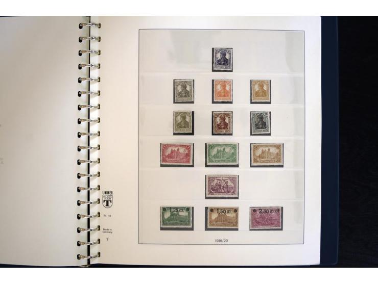 1916/45, postfrische und ungebrauchte Sammlung, ab Weimar kpl., teils zusätzlich gestempelt; in 2 Lindner-T-Alben