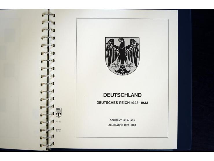 1916/45, postfrische und ungebrauchte Sammlung, ab Weimar kpl., teils zusätzlich gestempelt; in 2 Lindner-T-Alben