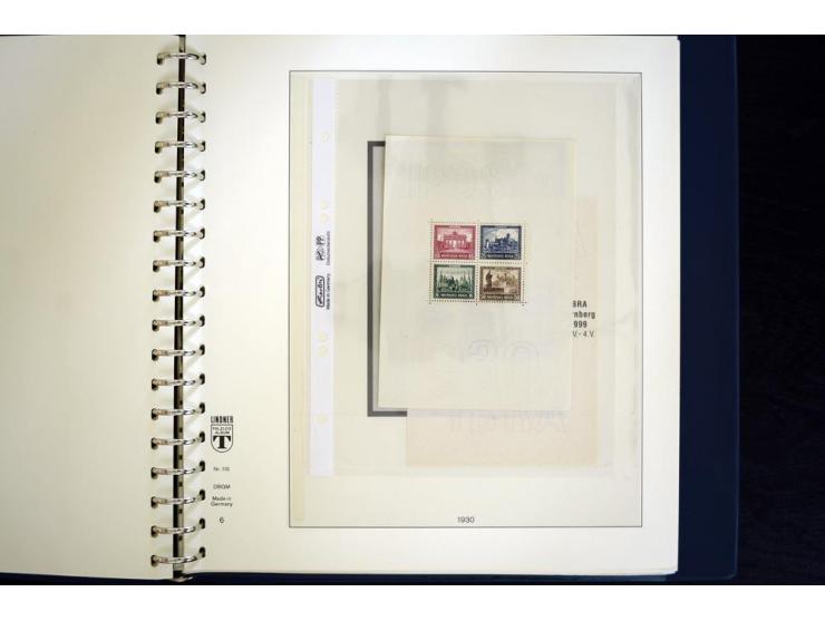 1916/45, postfrische und ungebrauchte Sammlung, ab Weimar kpl., teils zusätzlich gestempelt; in 2 Lindner-T-Alben