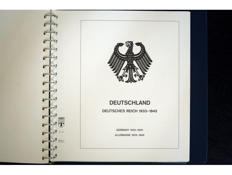 1916/45, postfrische und ungebrauchte Sammlung, ab Weimar kpl., teils zusätzlich gestempelt; in 2 Lindner-T-Alben