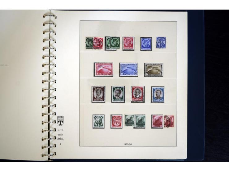 1916/45, postfrische und ungebrauchte Sammlung, ab Weimar kpl., teils zusätzlich gestempelt; in 2 Lindner-T-Alben