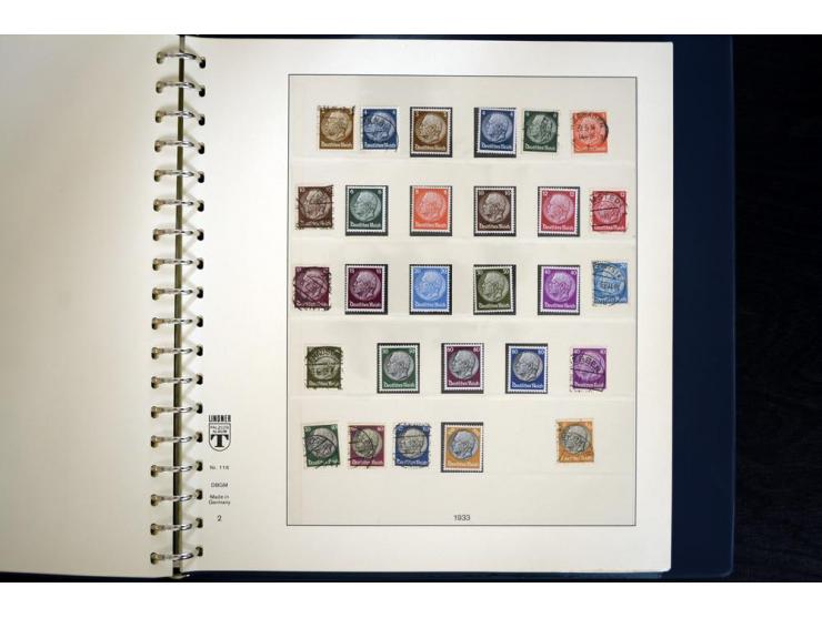 1916/45, postfrische und ungebrauchte Sammlung, ab Weimar kpl., teils zusätzlich gestempelt; in 2 Lindner-T-Alben