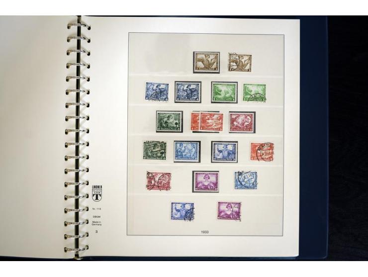 1916/45, postfrische und ungebrauchte Sammlung, ab Weimar kpl., teils zusätzlich gestempelt; in 2 Lindner-T-Alben