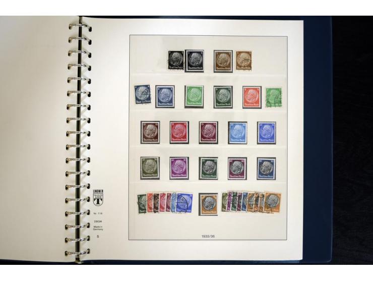 1916/45, postfrische und ungebrauchte Sammlung, ab Weimar kpl., teils zusätzlich gestempelt; in 2 Lindner-T-Alben