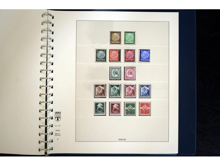 1916/45, postfrische und ungebrauchte Sammlung, ab Weimar kpl., teils zusätzlich gestempelt; in 2 Lindner-T-Alben