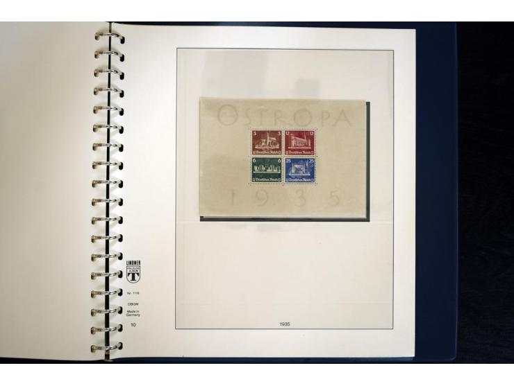 1916/45, postfrische und ungebrauchte Sammlung, ab Weimar kpl., teils zusätzlich gestempelt; in 2 Lindner-T-Alben