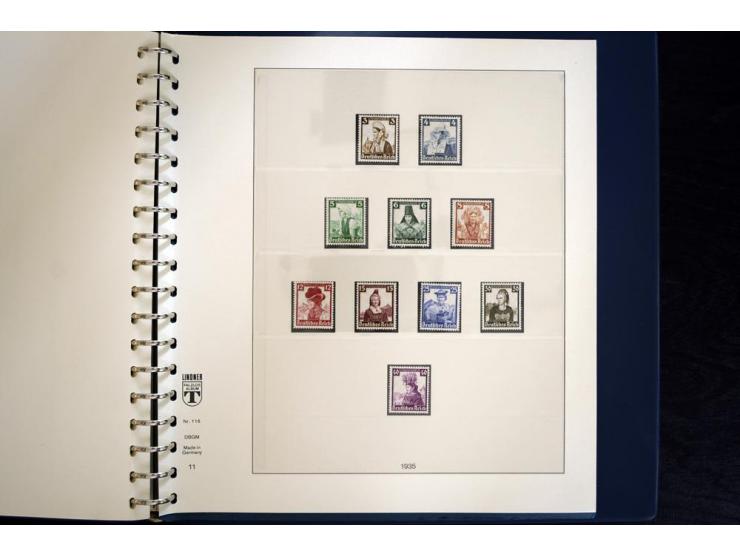 1916/45, postfrische und ungebrauchte Sammlung, ab Weimar kpl., teils zusätzlich gestempelt; in 2 Lindner-T-Alben