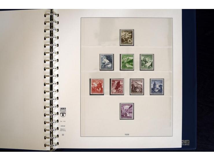 1916/45, postfrische und ungebrauchte Sammlung, ab Weimar kpl., teils zusätzlich gestempelt; in 2 Lindner-T-Alben