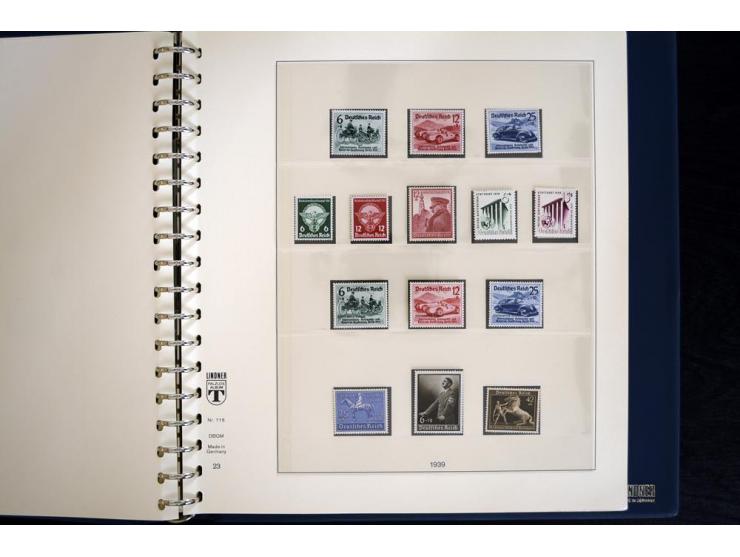 1916/45, postfrische und ungebrauchte Sammlung, ab Weimar kpl., teils zusätzlich gestempelt; in 2 Lindner-T-Alben