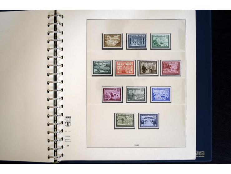 1916/45, postfrische und ungebrauchte Sammlung, ab Weimar kpl., teils zusätzlich gestempelt; in 2 Lindner-T-Alben