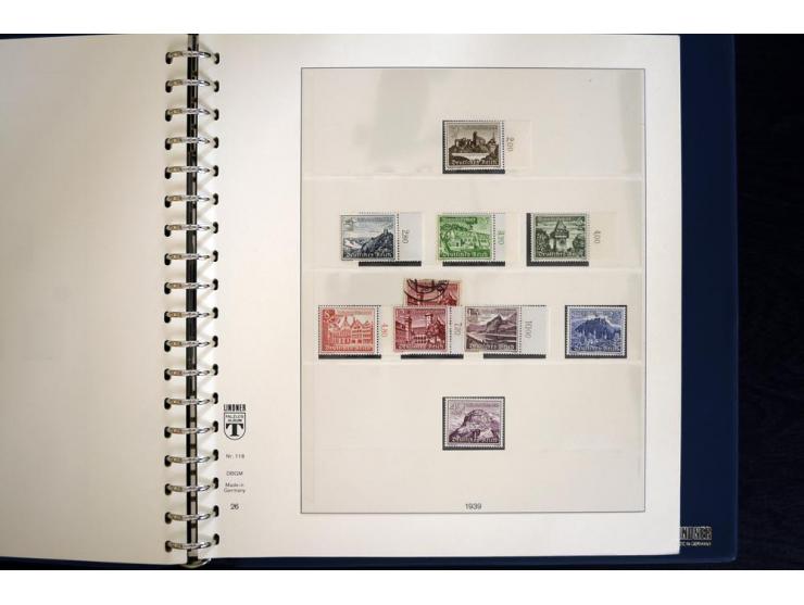 1916/45, postfrische und ungebrauchte Sammlung, ab Weimar kpl., teils zusätzlich gestempelt; in 2 Lindner-T-Alben
