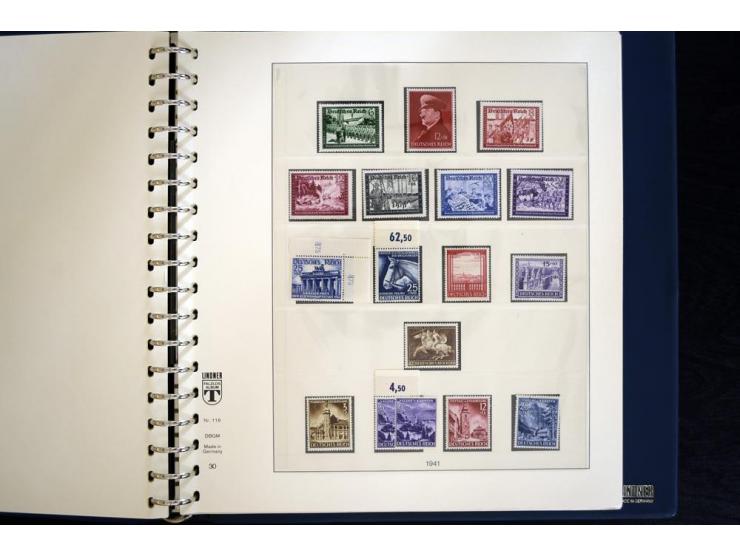 1916/45, postfrische und ungebrauchte Sammlung, ab Weimar kpl., teils zusätzlich gestempelt; in 2 Lindner-T-Alben