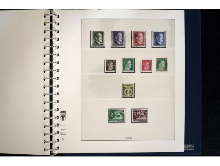 1916/45, postfrische und ungebrauchte Sammlung, ab Weimar kpl., teils zusätzlich gestempelt; in 2 Lindner-T-Alben
