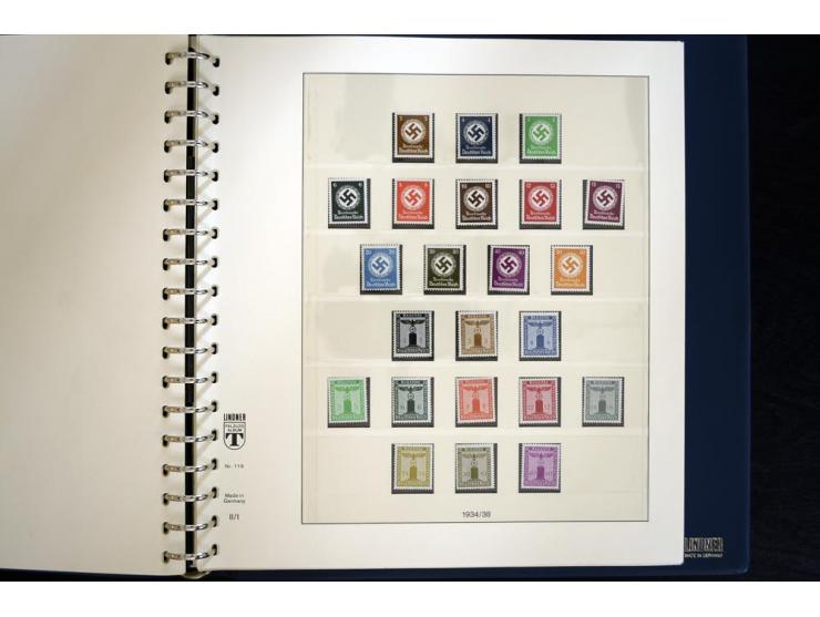 1916/45, postfrische und ungebrauchte Sammlung, ab Weimar kpl., teils zusätzlich gestempelt; in 2 Lindner-T-Alben