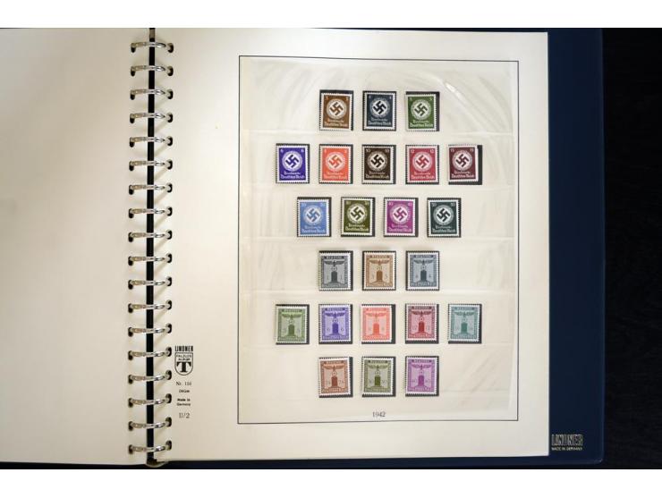 1916/45, postfrische und ungebrauchte Sammlung, ab Weimar kpl., teils zusätzlich gestempelt; in 2 Lindner-T-Alben