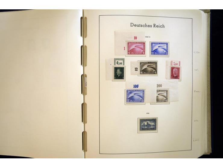 1923/45, sehr schöne vorwiegend postfrische, in den Hauptnummern augenscheinlich komplette Sammlung inkl. Dienst, dabei einig