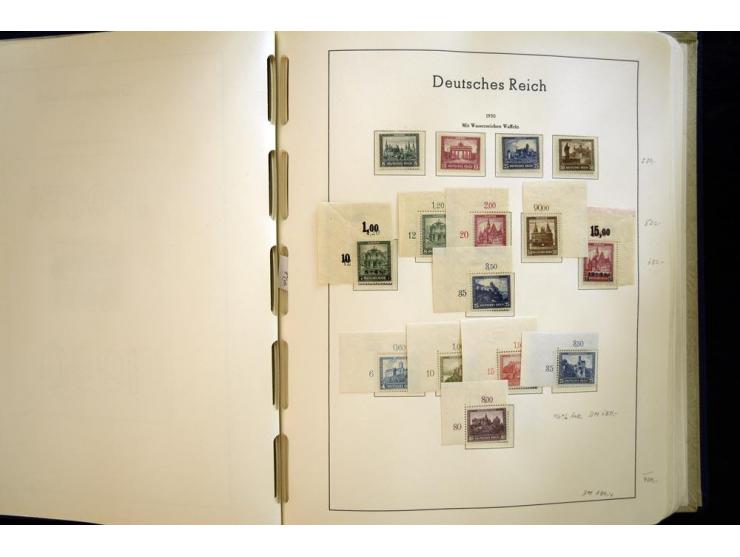 1923/45, sehr schöne vorwiegend postfrische, in den Hauptnummern augenscheinlich komplette Sammlung inkl. Dienst, dabei einig