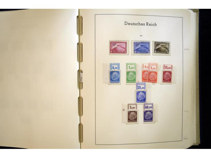1923/45, sehr schöne vorwiegend postfrische, in den Hauptnummern augenscheinlich komplette Sammlung inkl. Dienst, dabei einig