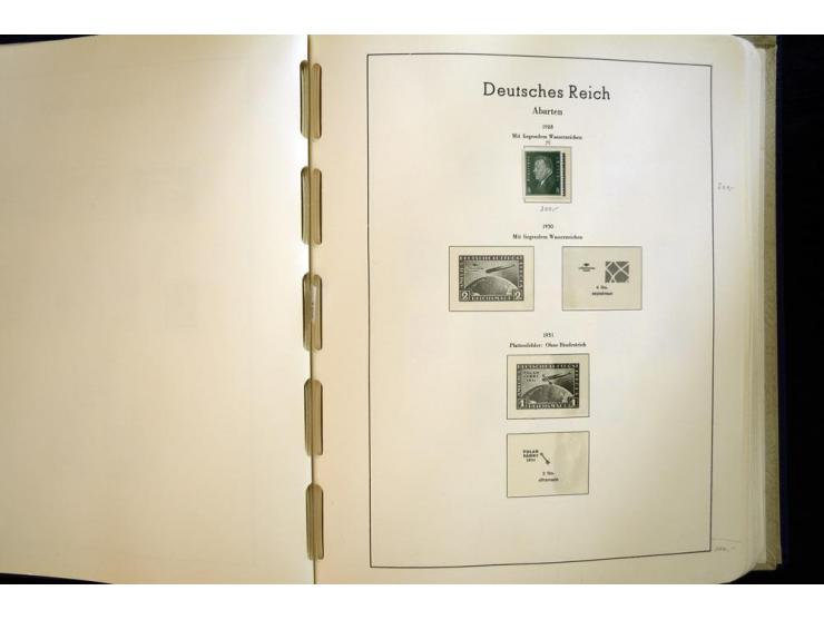 1923/45, sehr schöne vorwiegend postfrische, in den Hauptnummern augenscheinlich komplette Sammlung inkl. Dienst, dabei einig
