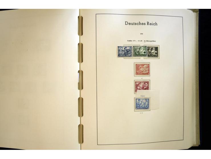 1923/45, sehr schöne vorwiegend postfrische, in den Hauptnummern augenscheinlich komplette Sammlung inkl. Dienst, dabei einig