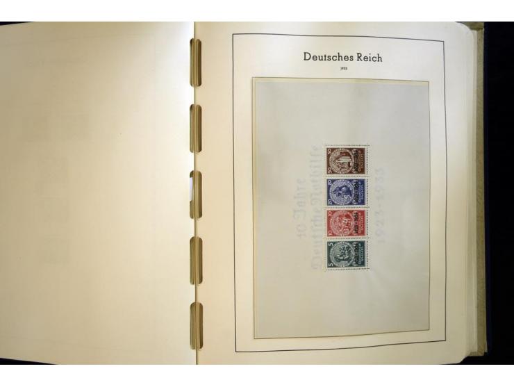 1923/45, sehr schöne vorwiegend postfrische, in den Hauptnummern augenscheinlich komplette Sammlung inkl. Dienst, dabei einig