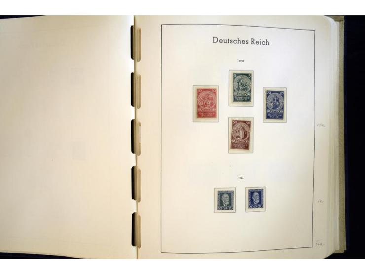 1923/45, sehr schöne vorwiegend postfrische, in den Hauptnummern augenscheinlich komplette Sammlung inkl. Dienst, dabei einig