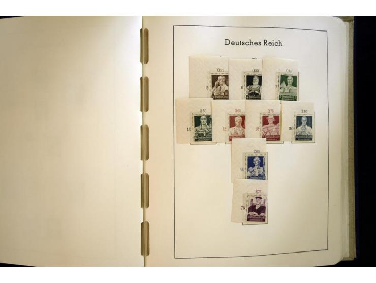 1923/45, sehr schöne vorwiegend postfrische, in den Hauptnummern augenscheinlich komplette Sammlung inkl. Dienst, dabei einig
