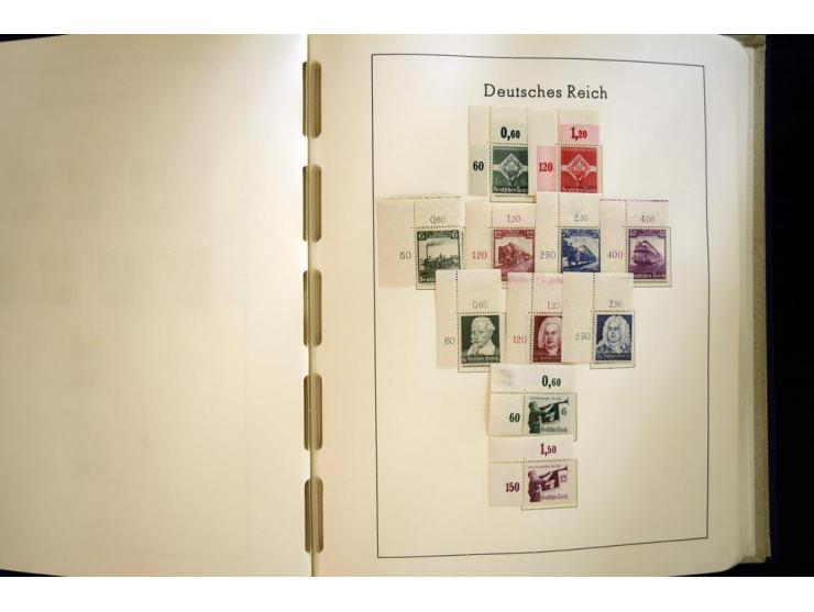 1923/45, sehr schöne vorwiegend postfrische, in den Hauptnummern augenscheinlich komplette Sammlung inkl. Dienst, dabei einig