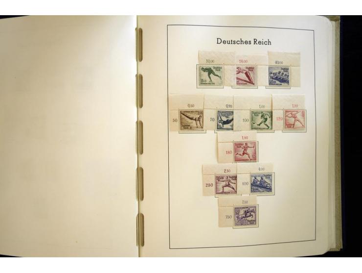 1923/45, sehr schöne vorwiegend postfrische, in den Hauptnummern augenscheinlich komplette Sammlung inkl. Dienst, dabei einig