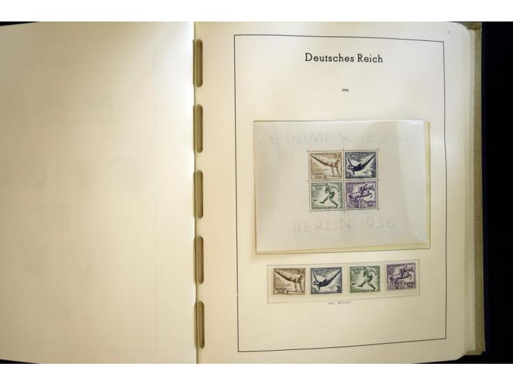 1923/45, sehr schöne vorwiegend postfrische, in den Hauptnummern augenscheinlich komplette Sammlung inkl. Dienst, dabei einig