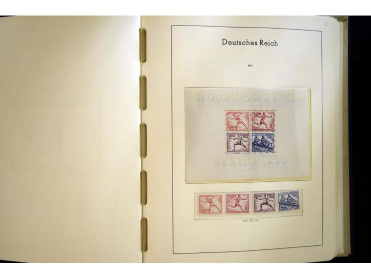 1923/45, sehr schöne vorwiegend postfrische, in den Hauptnummern augenscheinlich komplette Sammlung inkl. Dienst, dabei einig