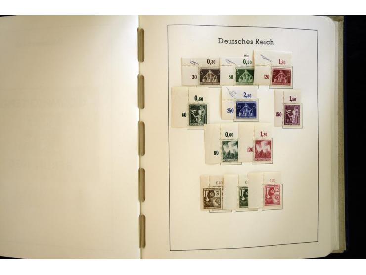 1923/45, sehr schöne vorwiegend postfrische, in den Hauptnummern augenscheinlich komplette Sammlung inkl. Dienst, dabei einig