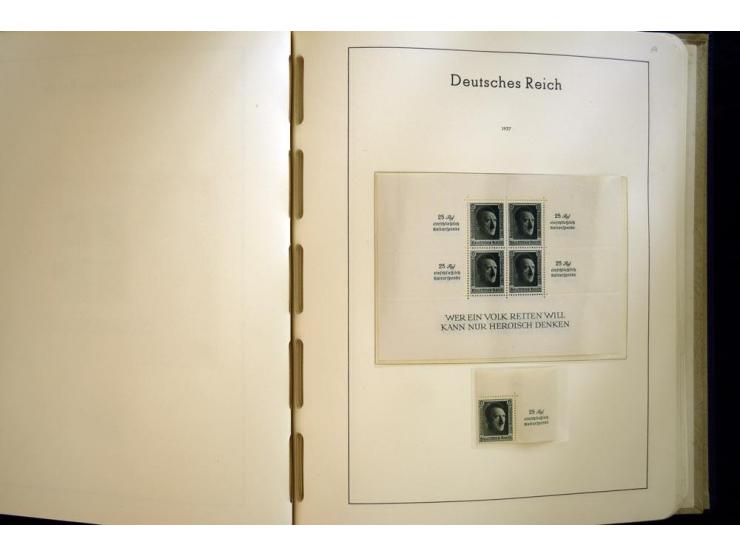 1923/45, sehr schöne vorwiegend postfrische, in den Hauptnummern augenscheinlich komplette Sammlung inkl. Dienst, dabei einig