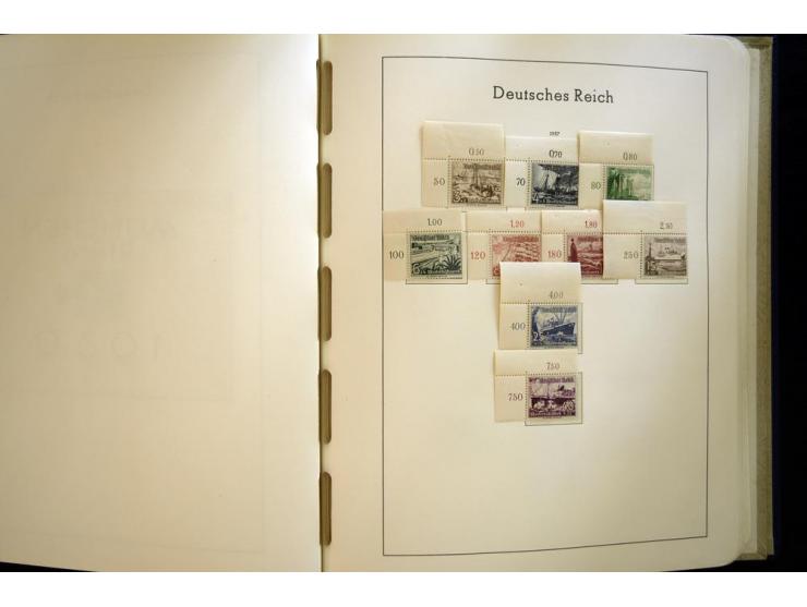 1923/45, sehr schöne vorwiegend postfrische, in den Hauptnummern augenscheinlich komplette Sammlung inkl. Dienst, dabei einig