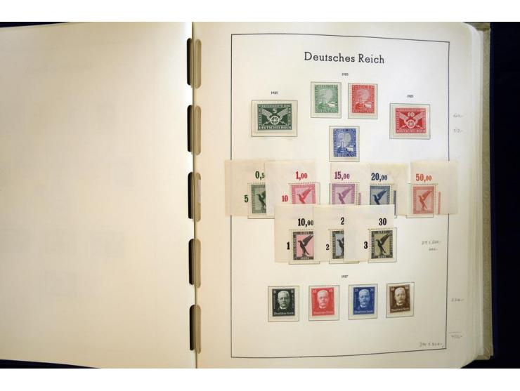 1923/45, sehr schöne vorwiegend postfrische, in den Hauptnummern augenscheinlich komplette Sammlung inkl. Dienst, dabei einig