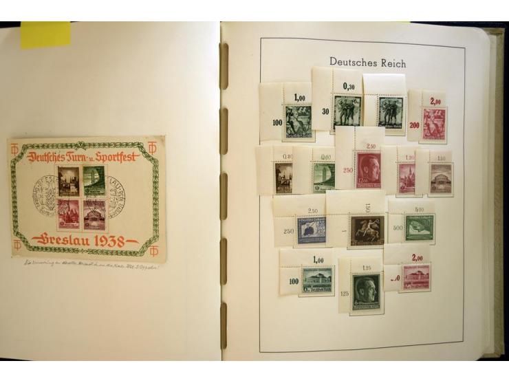 1923/45, sehr schöne vorwiegend postfrische, in den Hauptnummern augenscheinlich komplette Sammlung inkl. Dienst, dabei einig