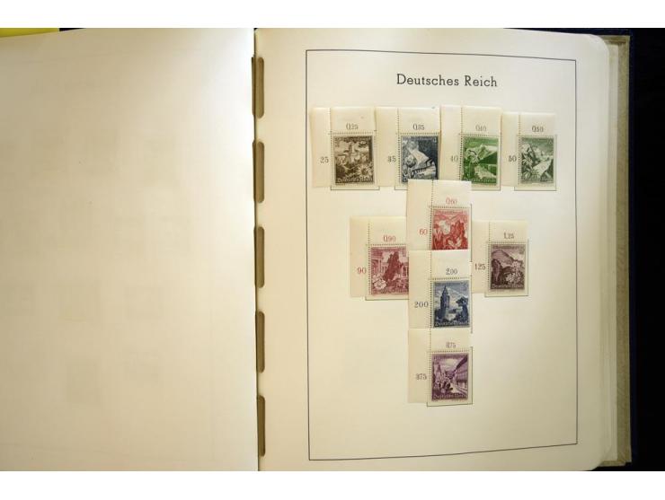 1923/45, sehr schöne vorwiegend postfrische, in den Hauptnummern augenscheinlich komplette Sammlung inkl. Dienst, dabei einig