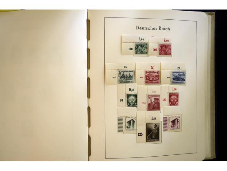 1923/45, sehr schöne vorwiegend postfrische, in den Hauptnummern augenscheinlich komplette Sammlung inkl. Dienst, dabei einig