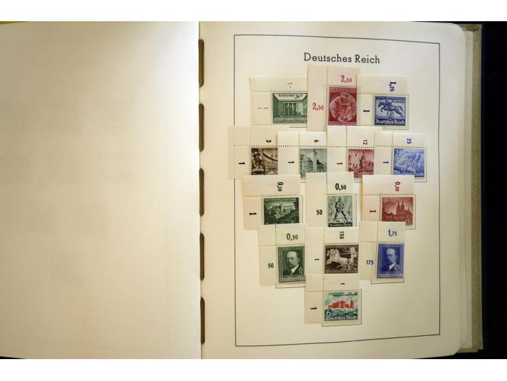 1923/45, sehr schöne vorwiegend postfrische, in den Hauptnummern augenscheinlich komplette Sammlung inkl. Dienst, dabei einig