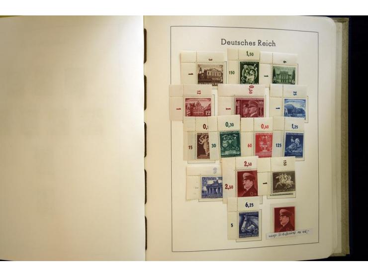 1923/45, sehr schöne vorwiegend postfrische, in den Hauptnummern augenscheinlich komplette Sammlung inkl. Dienst, dabei einig