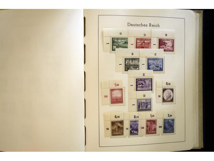 1923/45, sehr schöne vorwiegend postfrische, in den Hauptnummern augenscheinlich komplette Sammlung inkl. Dienst, dabei einig