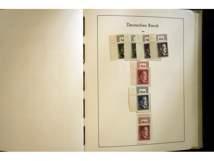 1923/45, sehr schöne vorwiegend postfrische, in den Hauptnummern augenscheinlich komplette Sammlung inkl. Dienst, dabei einig