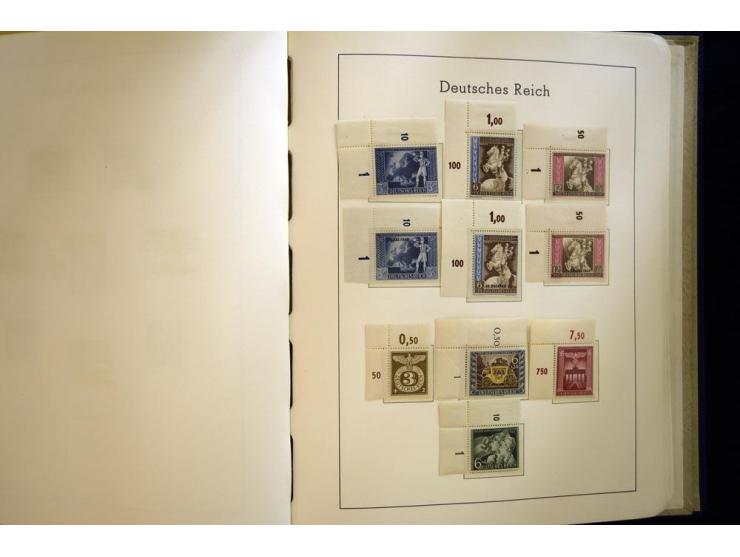 1923/45, sehr schöne vorwiegend postfrische, in den Hauptnummern augenscheinlich komplette Sammlung inkl. Dienst, dabei einig