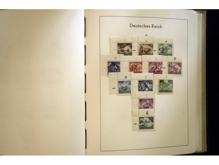 1923/45, sehr schöne vorwiegend postfrische, in den Hauptnummern augenscheinlich komplette Sammlung inkl. Dienst, dabei einig