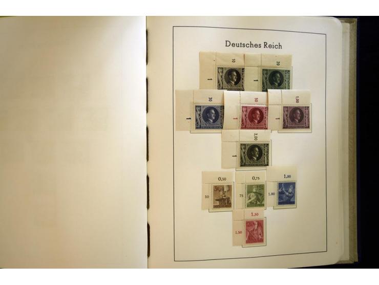 1923/45, sehr schöne vorwiegend postfrische, in den Hauptnummern augenscheinlich komplette Sammlung inkl. Dienst, dabei einig