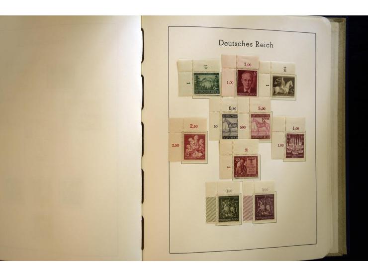 1923/45, sehr schöne vorwiegend postfrische, in den Hauptnummern augenscheinlich komplette Sammlung inkl. Dienst, dabei einig