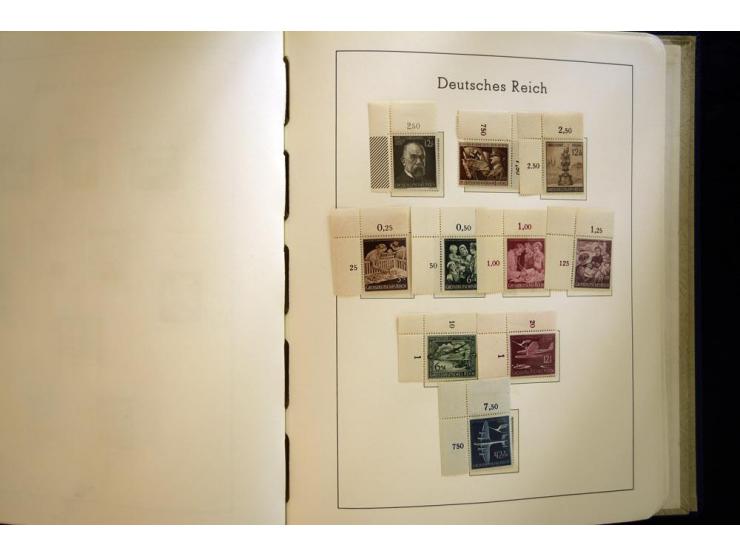 1923/45, sehr schöne vorwiegend postfrische, in den Hauptnummern augenscheinlich komplette Sammlung inkl. Dienst, dabei einig