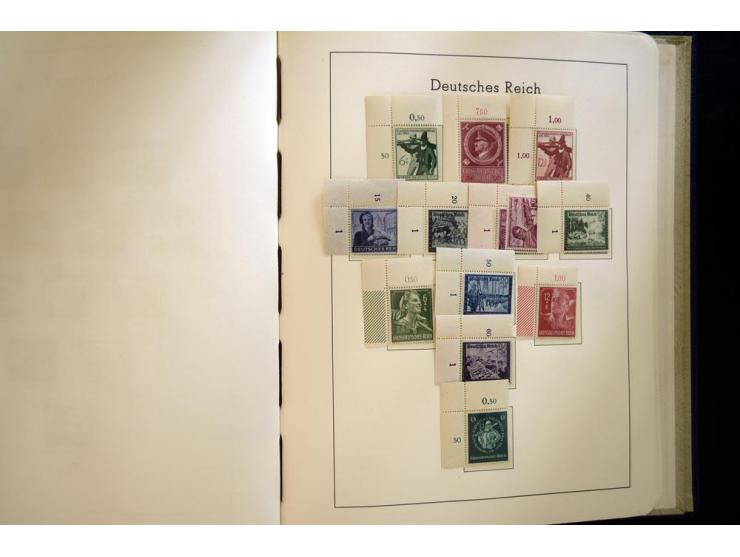 1923/45, sehr schöne vorwiegend postfrische, in den Hauptnummern augenscheinlich komplette Sammlung inkl. Dienst, dabei einig